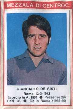 Figurina Giancarlo De Sisti - Calciatori 1972-1973 n. 57 - Edis