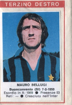 Cromo Mauro Bellugi - Calciatori 1972-1973 n. 68 - Edis
