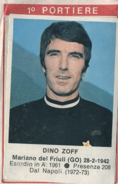 Figurina Dino Zoff - Calciatori 1972-1973 n. 82 - Edis