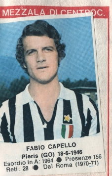 Cromo Fabio Capello - Calciatori 1972-1973 n. 89 - Edis