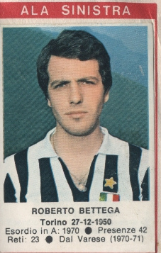 Figurina Roberto Bettega - Calciatori 1972-1973 n. 93 - Edis