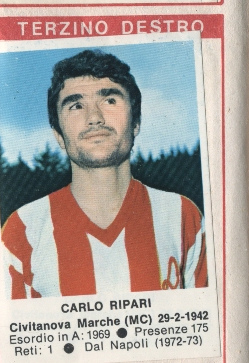 Figurina Carlo Ripari - Calciatori 1972-1973 n. 100 - Edis