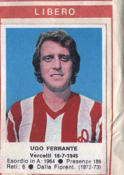 Sticker Ugo Ferrante - Calciatori 1972-1973 n. 103 - Edis