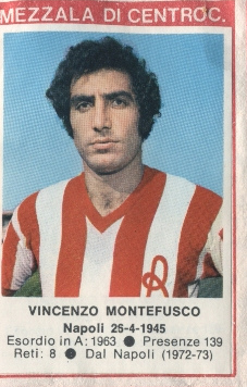 Figurina Vincenzo Montefusco - Calciatori 1972-1973 n. 105 - Edis
