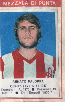 Cromo Renato Faloppa - Calciatori 1972-1973 n. 106 - Edis