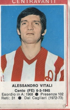 Figurina Alessandro Vitali - Calciatori 1972-1973 n. 107 - Edis
