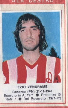 Cromo Ezio Vendrame - Calciatori 1972-1973 n. 108 - Edis