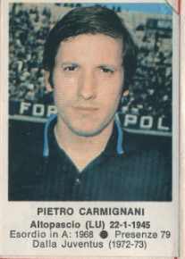 Figurina Pietro Carmignani - Calciatori 1972-1973 n. 146 - Edis