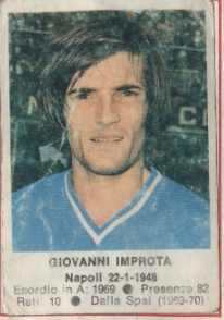 Sticker Giovanni Improta - Calciatori 1972-1973 n. 154 - Edis