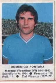 Figurina Domenico Fontana - Calciatori 1972-1973 n. 159 - Edis