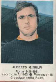 Cromo Alberto Ginulfi - Calciatori 1972-1973 n. 178 - Edis