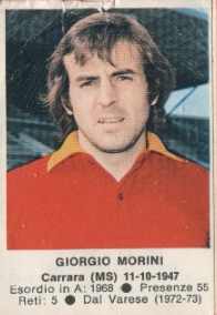 Figurina Giorgio Morini - Calciatori 1972-1973 n. 191 - Edis