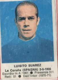 Sticker Luisito Suarez - Calciatori 1972-1973 n. 202 - Edis