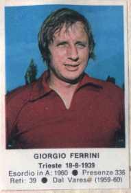 Cromo Giorgio Ferrini - Calciatori 1972-1973 n. 233 - Edis