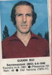 Sticker Gianni Bui - Calciatori 1972-1973 n. 237 - Edis