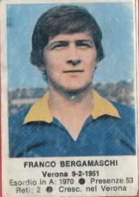 Sticker Franco Bergamaschi - Calciatori 1972-1973 n. 252 - Edis