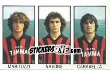 Cromo Maritozzi / Navone / Caravella - Calcio Flash 1983 n. 311 - Edizioni Flash