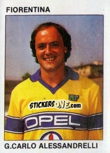 Sticker G.Carlo Alessandrelli - Calcio Flash 1984 n. 59 - Edizioni Flash