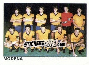 Figurina Squadra Modena - Calcio Flash 1984 n. 453 - Edizioni Flash