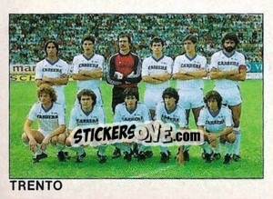 Cromo Squadra Trento - Calcio Flash 1984 n. 461 - Edizioni Flash