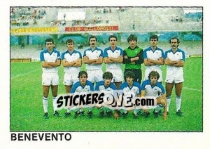Cromo Squadra Benevento - Calcio Flash 1984 n. 466 - Edizioni Flash