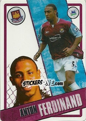 Cromo Anton Ferdinand - English Premier League 2006-2007. i-Cards n. 91 - Topps