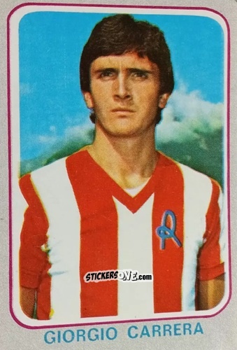 Sticker Giorgio Carrera - Calciatori 1978-1979 n. 136 - Edis