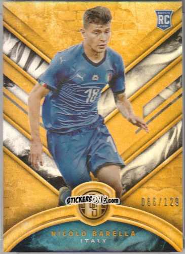 Figurina Nicolo Barella - Gold Standard Soccer 2019-2020 n. 84 - Panini