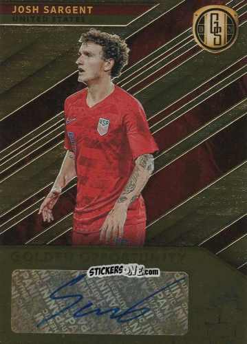 Figurina Josh Sargent - Gold Standard Soccer 2019-2020 n. GO-JS - Panini