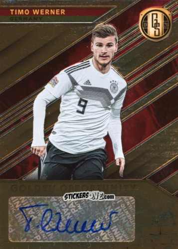 Figurina Timo Werner - Gold Standard Soccer 2019-2020 n. GO-TW - Panini