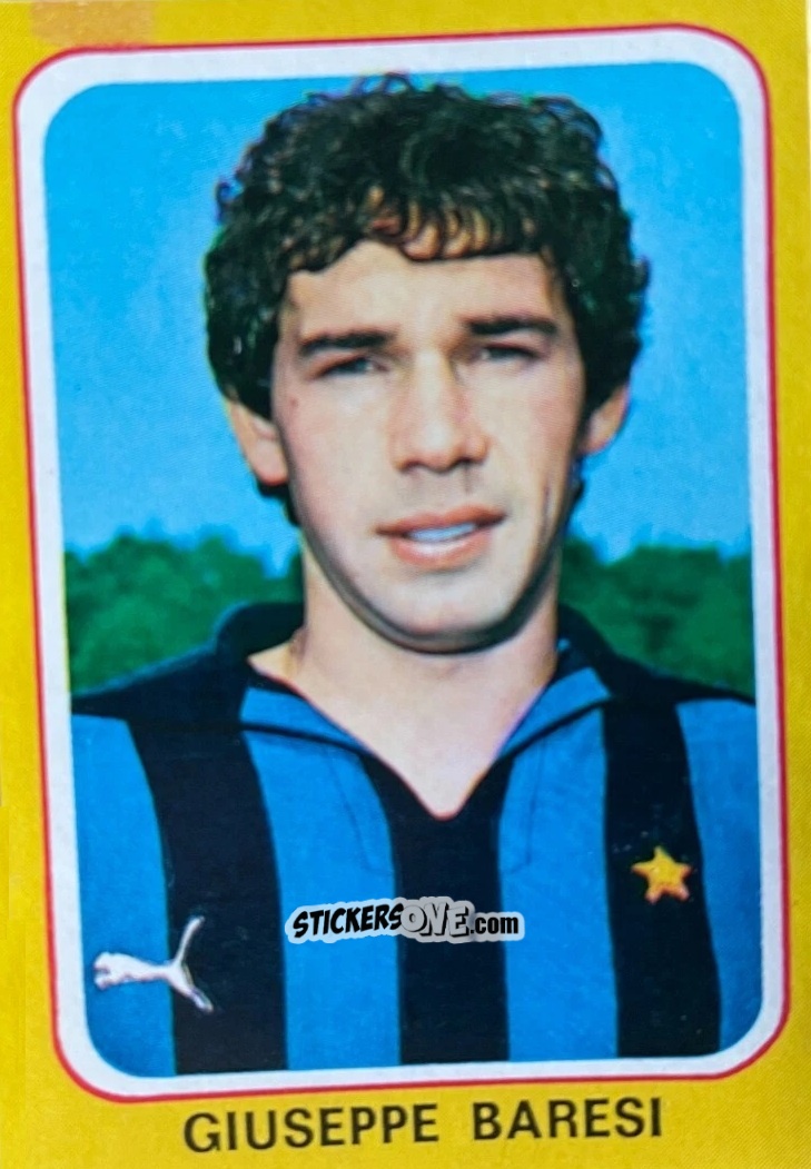 Cromo Giuseppe Baresi - Calciatori 1979-1980 n. 100 - Edis