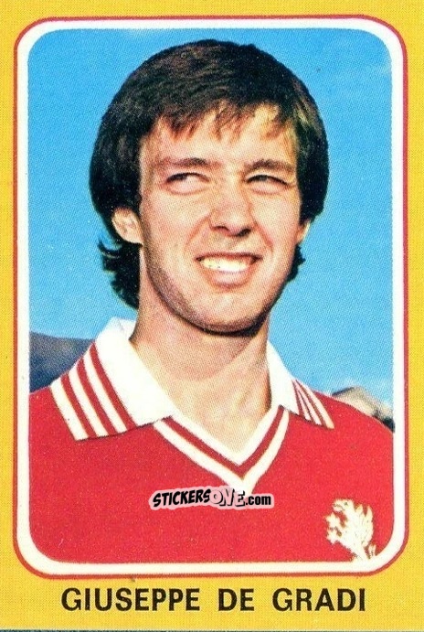 Sticker Giuseppe De Gradi - Calciatori 1979-1980 n. 192 - Edis