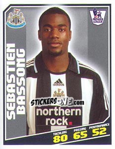 Cromo Sebastien Bassong - Premier League Inglese 2008-2009 n. 318 - Topps