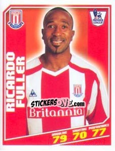 Cromo Ricardo Fuller - Premier League Inglese 2008-2009 n. 373 - Topps