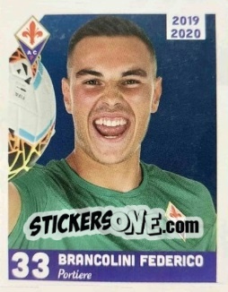 Figurina Federico Brancolini - ACF Fiorentina 2019-2020 n. 31 - Esselunga