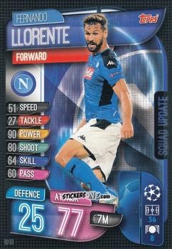 Sticker Fernando Llorente - Uefa Champions League 2019-2020. Match Attax Extra. Italy n. SU53 - Topps