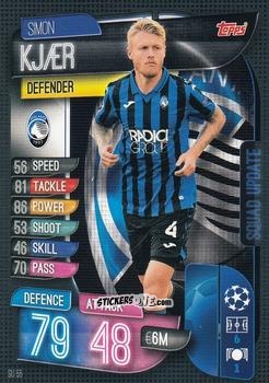 Figurina Simon Kjaer - Uefa Champions League 2019-2020. Match Attax Extra. Italy n. SU55 - Topps