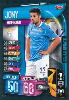 Figurina Jony - Uefa Champions League 2019-2020. Match Attax Extra. Italy n. SU69 - Topps