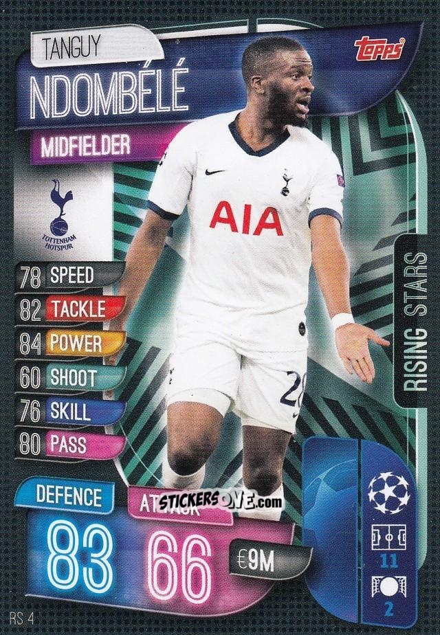 Sticker Tanguy Ndombélé - Uefa Champions League 2019-2020. Match Attax Extra. Italy n. RS4 - Topps