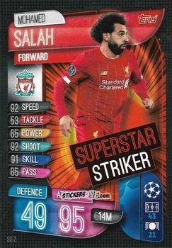 Cromo Mohamed Salah - Uefa Champions League 2019-2020. Match Attax Extra. Italy n. SS2 - Topps