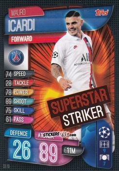 Figurina Mauro Icardi - Uefa Champions League 2019-2020. Match Attax Extra. Italy n. SS13 - Topps