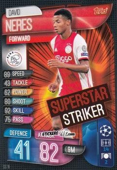 Figurina David Neres - Uefa Champions League 2019-2020. Match Attax Extra. Italy n. SS16 - Topps