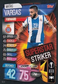 Cromo Matías Vargas - Uefa Champions League 2019-2020. Match Attax Extra. Italy n. SS21 - Topps