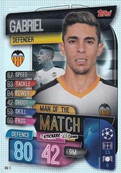 Sticker Gabriel - Uefa Champions League 2019-2020. Match Attax Extra. Italy n. MM8 - Topps