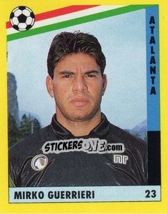 Cromo Mirko Guerrieri - Il Grande Calcio 1991 n. 23 - Vallardi