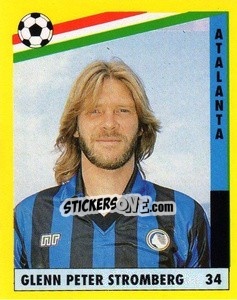 Figurina Glenn Peter Strömberg - Il Grande Calcio 1991 n. 34 - Vallardi