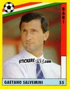 Sticker Gaetano Salvemini - Il Grande Calcio 1991 n. 55 - Vallardi