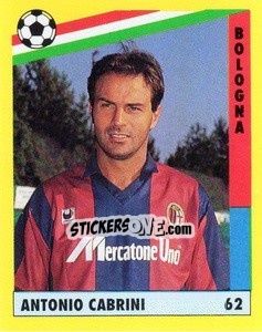 Figurina Antonio Cabrini - Il Grande Calcio 1991 n. 62 - Vallardi