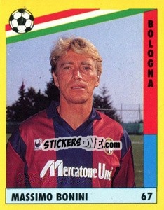 Cromo Massimo Bonini - Il Grande Calcio 1991 n. 67 - Vallardi
