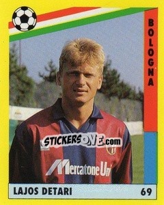Cromo Lajos Détári - Il Grande Calcio 1991 n. 69 - Vallardi